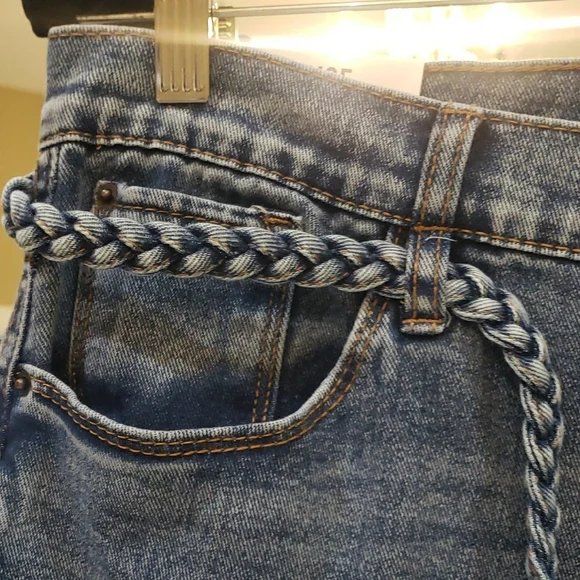 Mwt Kensie 31 Blue Relaxed Fit Jeans with High-Rise Waist and Full Length - Picture 7 of 8